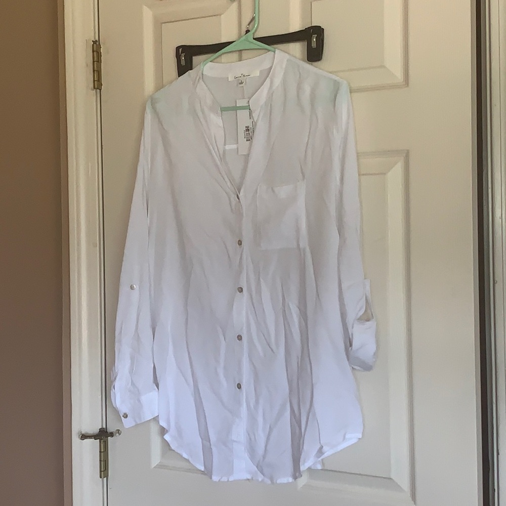 Beautiful white blouse.